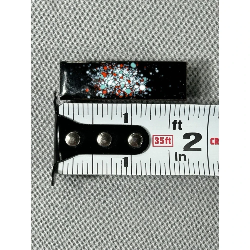 Tie Clasp‎ Splatter look 1 3/4